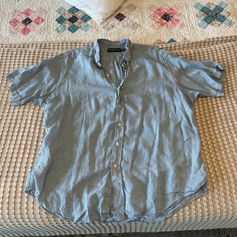 Ralph Lauren Light Blue Casual Button Down Shirt